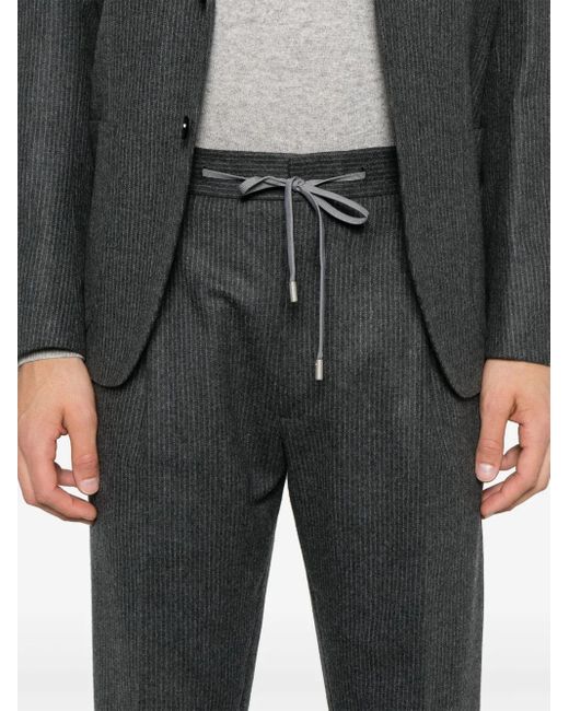 Completo Due Pezzi A Righe di Lardini in Gray da Uomo