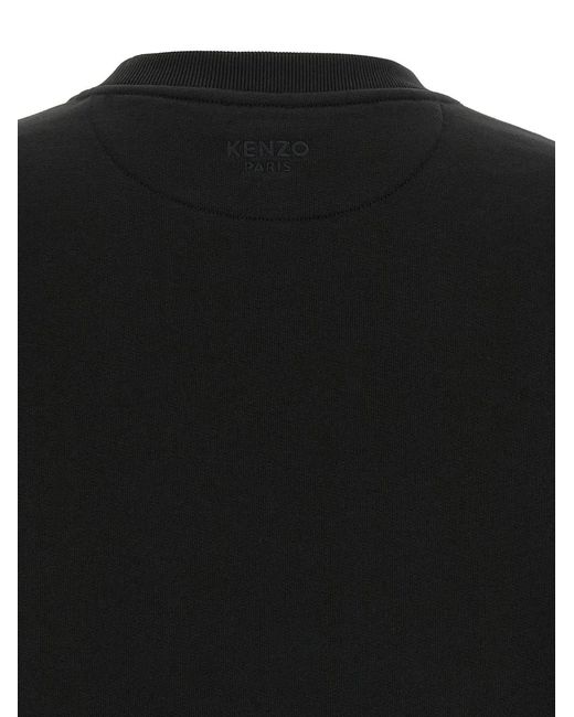 Jersey Con Cuello Redondo Y Parche Del Logo KENZO de hombre de color Black