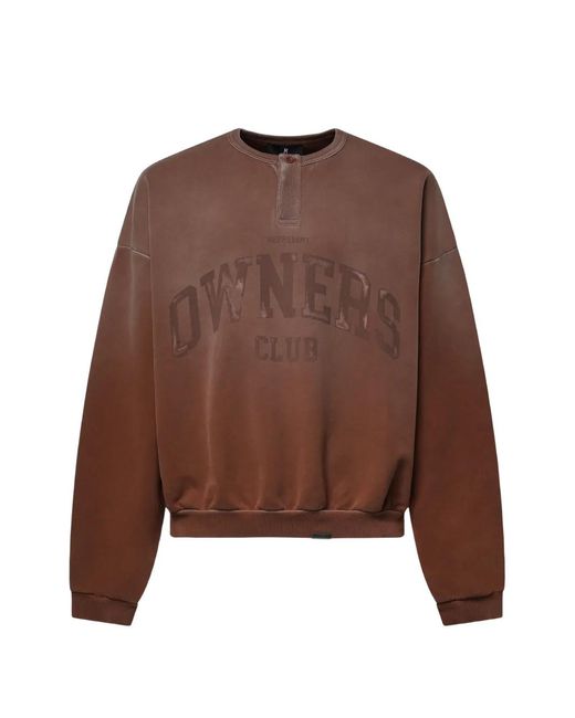 Represent Brown Owners Club Logo-Print Sweater for men