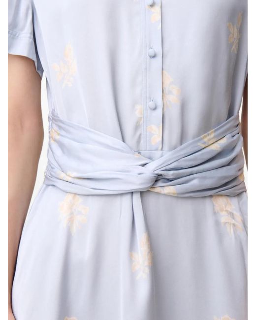 Claudie Pierlot Mini-Jurk Met Bloemenprint in het Blue