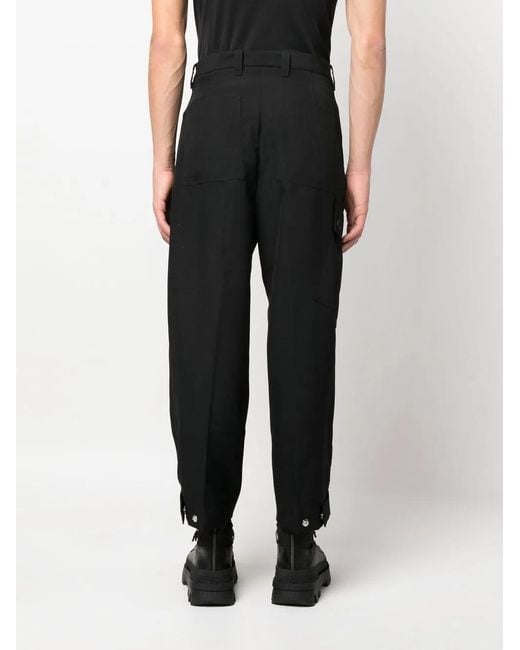OAMC Black Cargo-Pocket Trousers for men