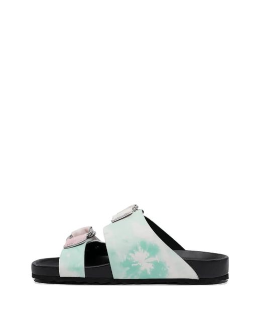 Pierre Hardy White Beach Ridider Tie-Dye Sandals