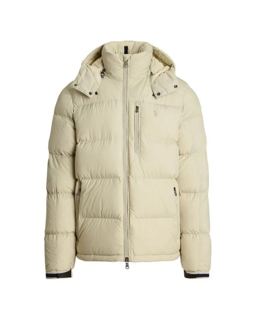 Polo Ralph Lauren Natural Hooded Quilted Jacket for men