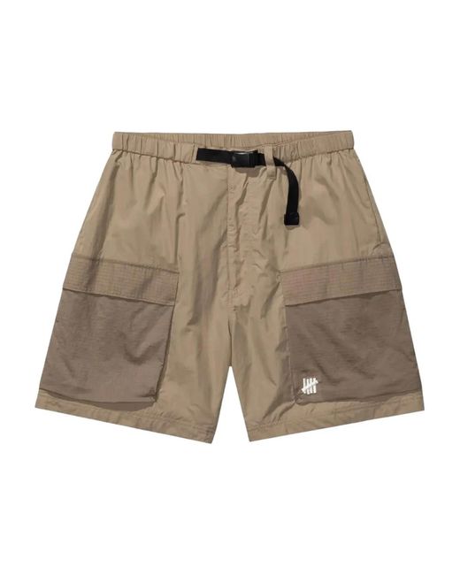 Undefeated Shorts Met Colourblocking in het Natural voor heren
