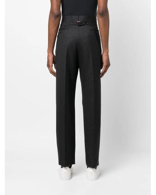Thom Browne Blue Back-Strap Tailored Trousers for men