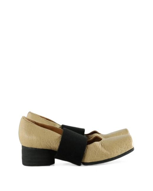 Uma Wang White Elasticated Square-Toe Ballet Pumps