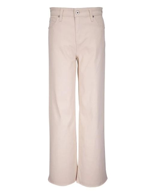 AG Jeans Pink Flared-Hem Jeans