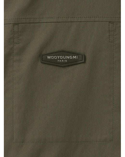 Wooyoungmi Green Patch-Pockets Shirt for men