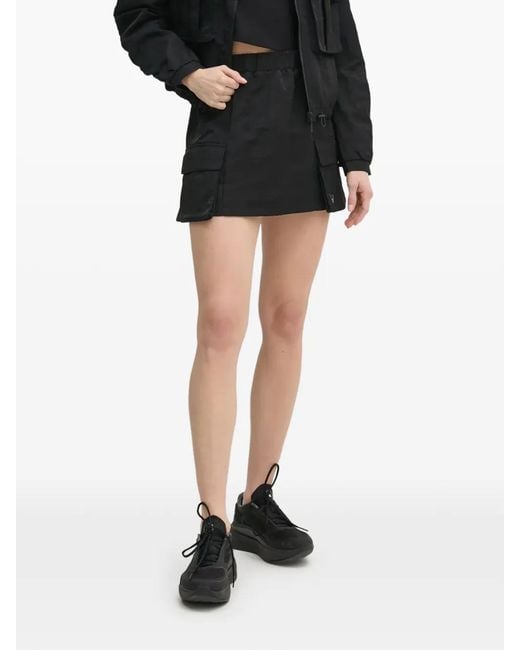 Guess Black Cargo-Pocket Mini Skirt