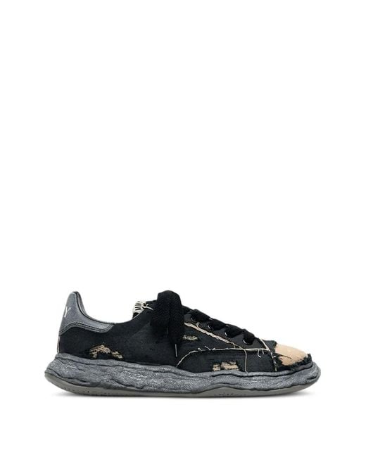 Maison Mihara Yasuhiro Black Charles Overdyed Sneakers for men