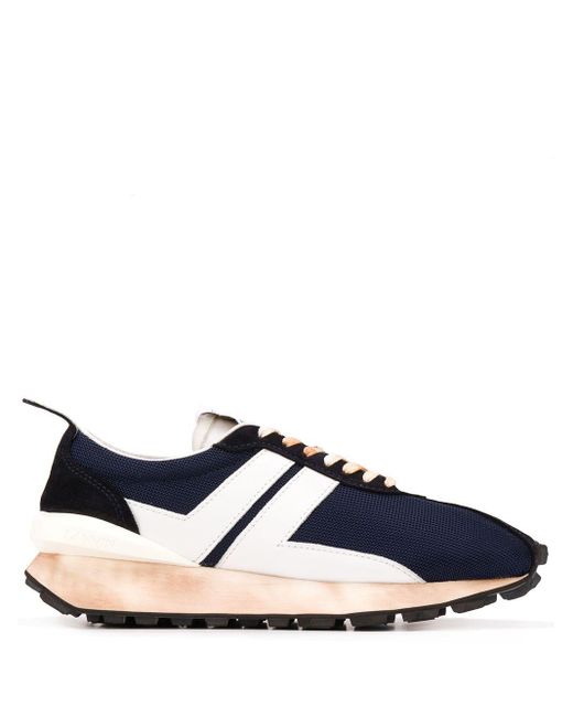 Lanvin Bumper Sneakers Met Vlakken in het Blauw voor heren - Lyst