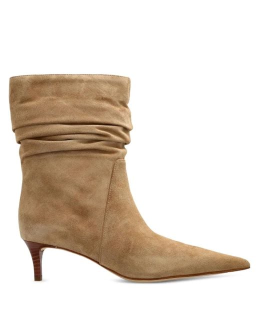 MICHAEL Michael Kors Brown 50Mm Ruched Pointed-Toe Boots