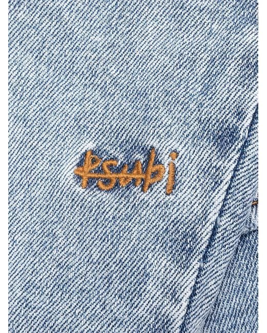 Ksubi Blue Van Winkle Embroidered-Patch Jeans for men