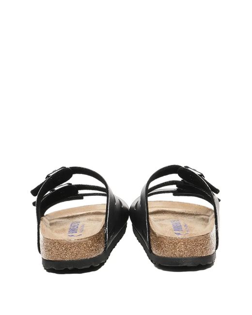 Birkenstock Black Florida Leather Sandals
