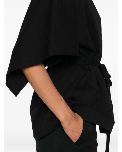 T-Shirt Con Coulisse di Fabiana Filippi in Black