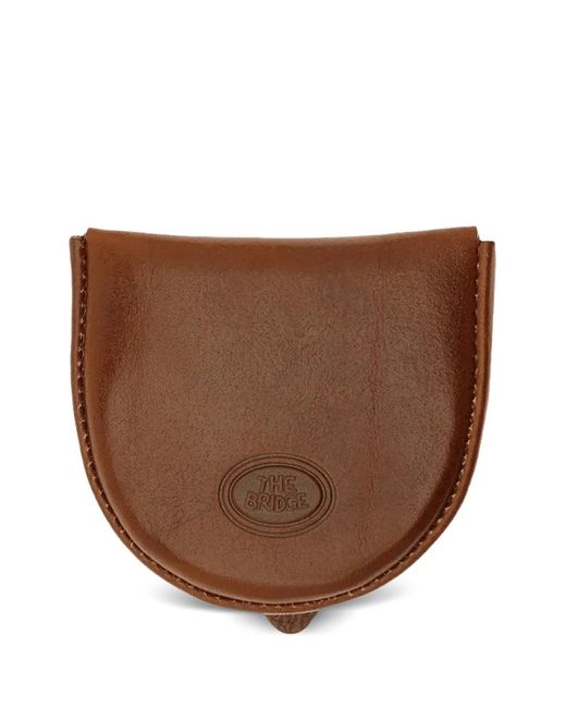 The Bridge Brown Logo-Debossed Leather Coin Purse for men
