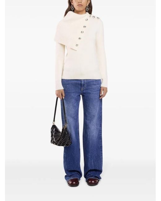 Rabanne White Temporary Wool Jumper