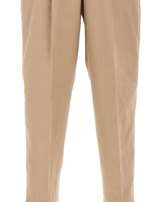 PT Torino Natural Elasticated Drawstring Trousers for men