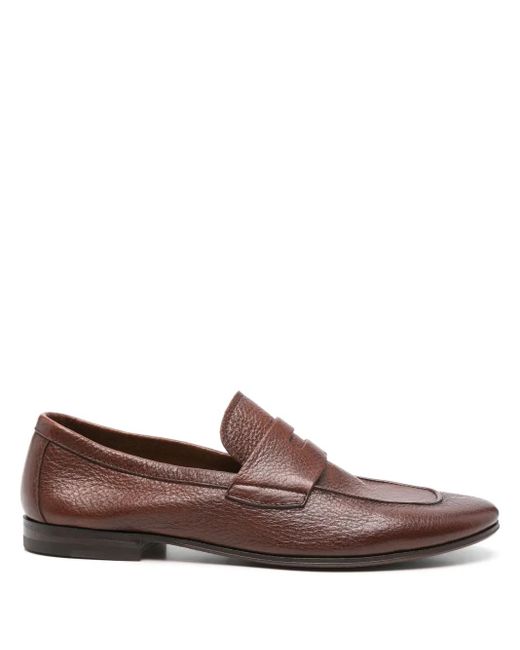 Henderson Brown Leather Loafers for men