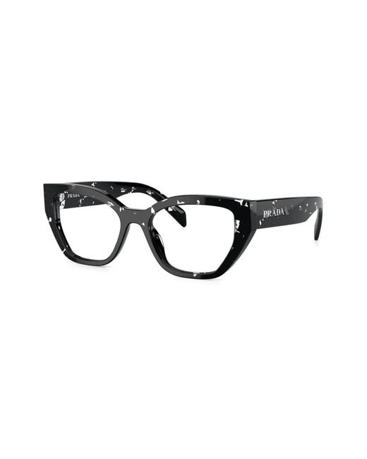 Prada Brown Tortoiseshell Geometric-Frame Glasses