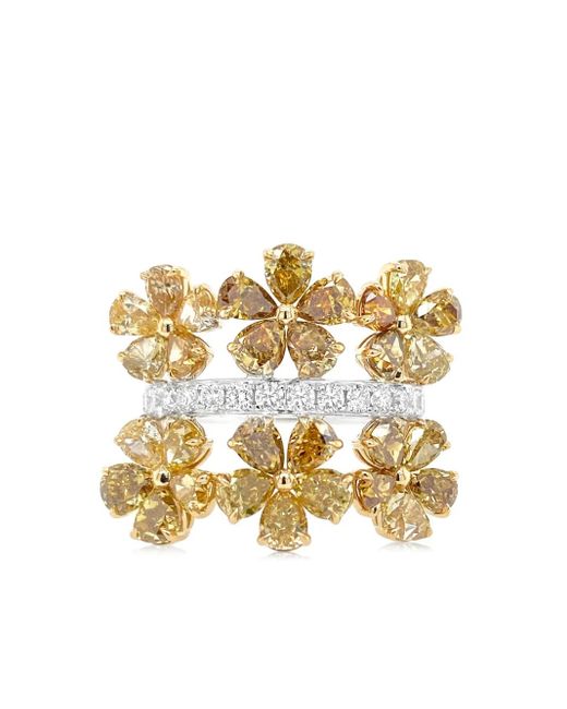 HYT Jewelry Metallic 18Kt Diamond Cocktail Ring