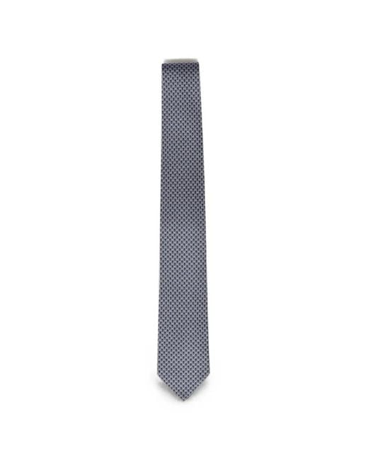 Corbata De Seda Ferragamo de hombre de color White