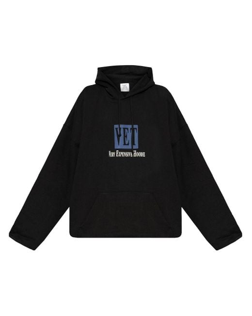 Vetements Logo Print Sweatshirt in Black Lyst UK