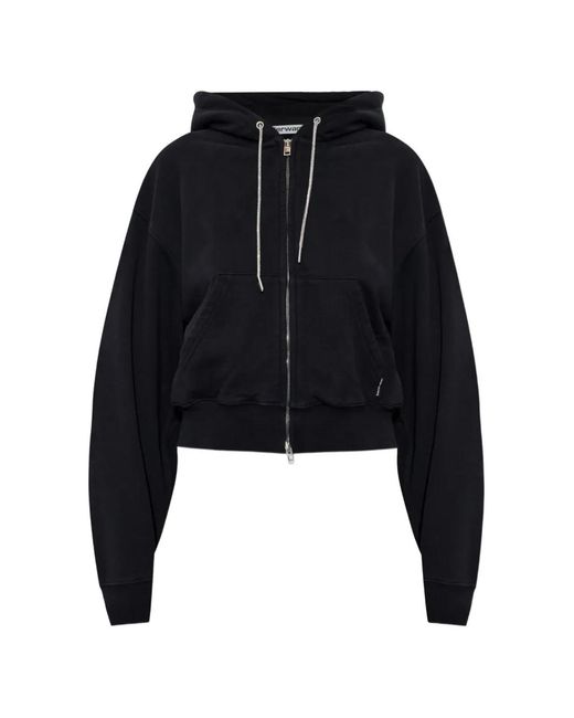 Alexander Wang Black Zip-Up Hoodie