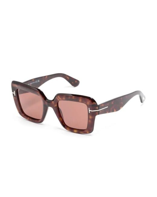 Tom Ford Pink Square-Frame Sunglasses