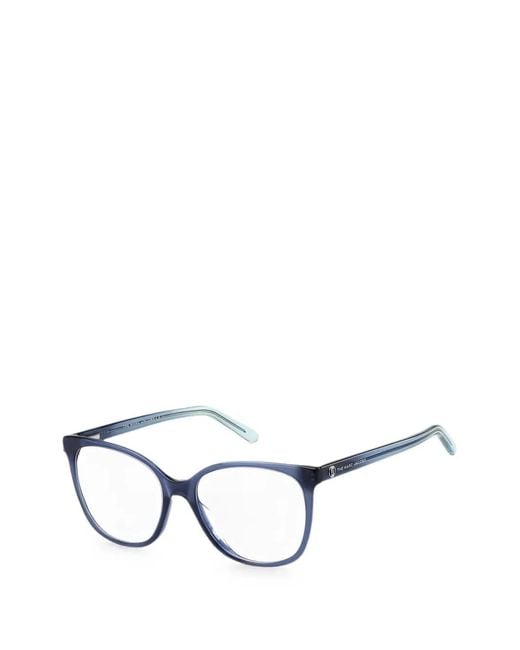 Marc Jacobs Blue Rectangle-Frame Glasses
