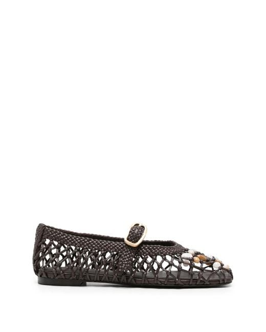 Cult Gaia White Mercier Ballet Flats