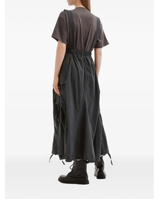 Musium Div. Black Robe Mi-Longue À Design Multi-Poches