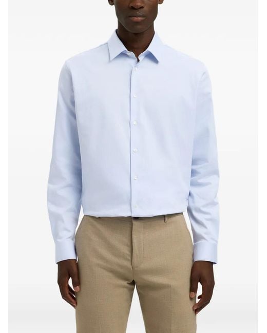 SELECTED Blue Button-Down Shirt for men
