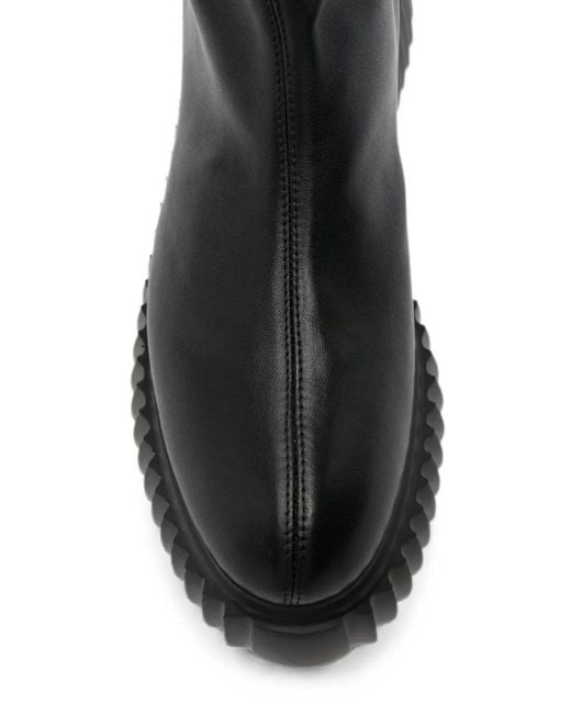 Agl Attilio Giusti Leombruni Black Platform-Heel Ankle Boots