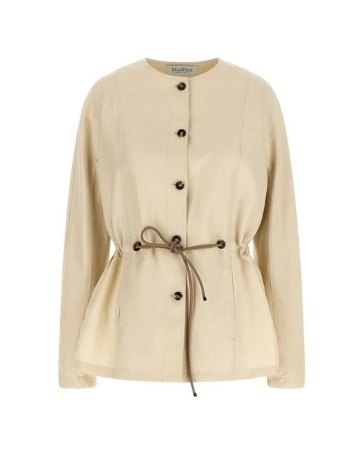 Max Mara Natural Carezza Drawstring Jacket