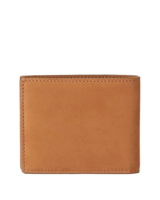 Brunello Cucinelli Brown Nubuck Bi-Fold Wallet for men