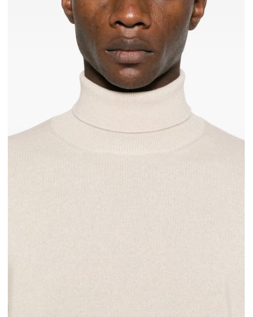 Bruno Manetti White Cashmere Jumper for men