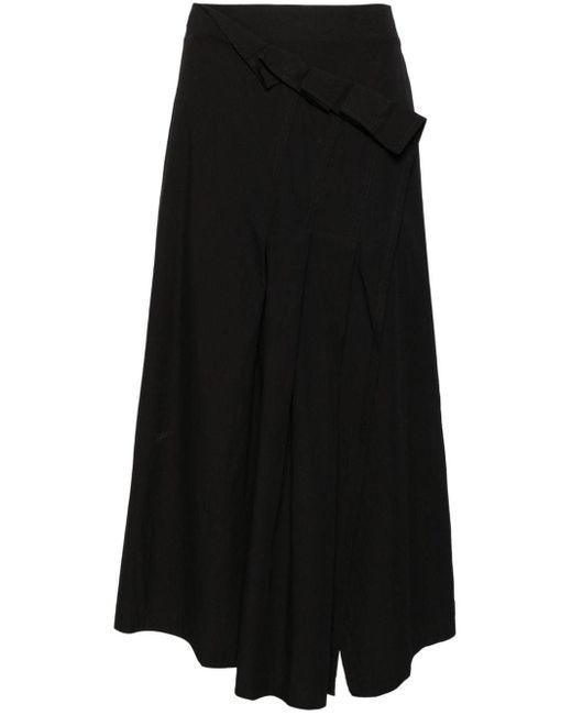 Black a line cotton skirt deals