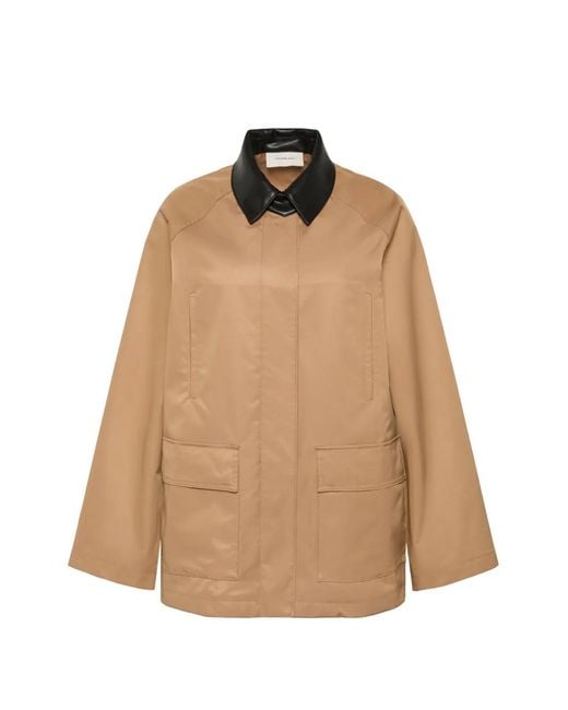 Calvin Klein Natural Veste Zippée À Col Contrastant