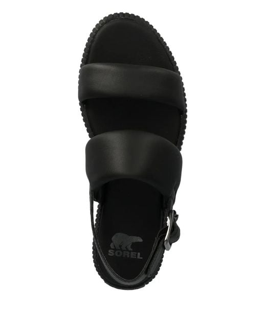 Sorel Black Ona Sandals