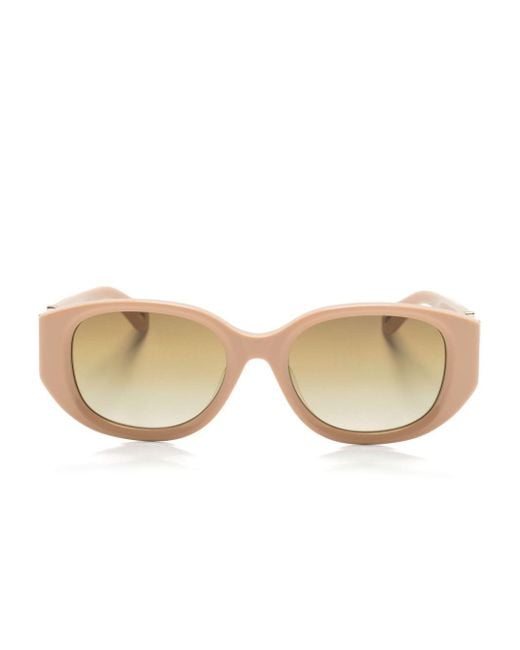 Chloé Natural Rectangle-frame Sunglasses