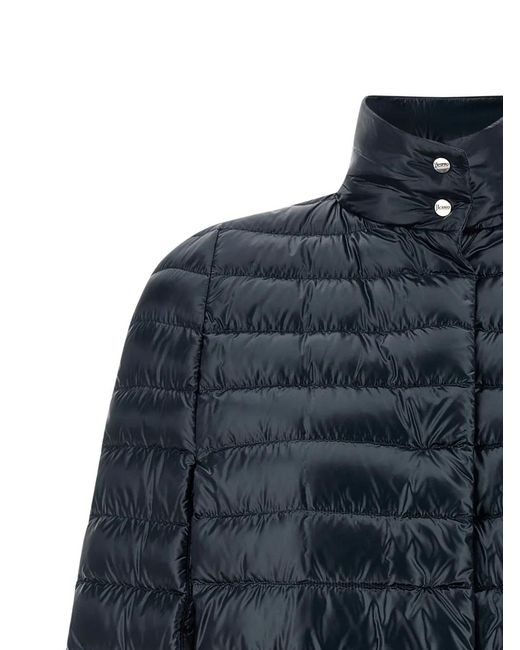 Herno Blue Quilted Down Jacket