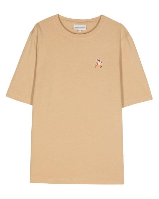 Camiseta Speedy Fox Maison Kitsuné de color Natural