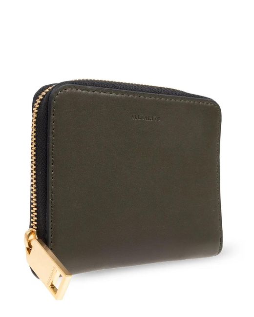 AllSaints Green Lena Wallet