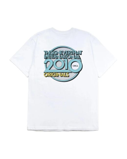 Thisisneverthat White 2010 Originals T-Shirt for men