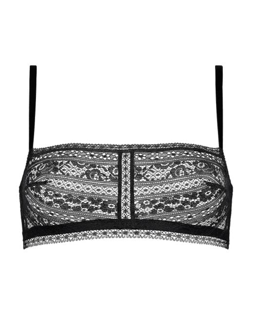Eres Black Ruban Crop-Top Bra