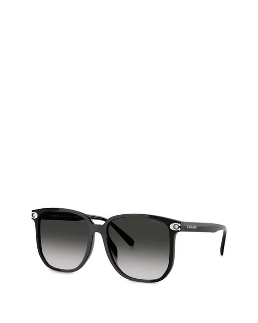 COACH Black Gradient-Lens Square-Frame Sunglasses