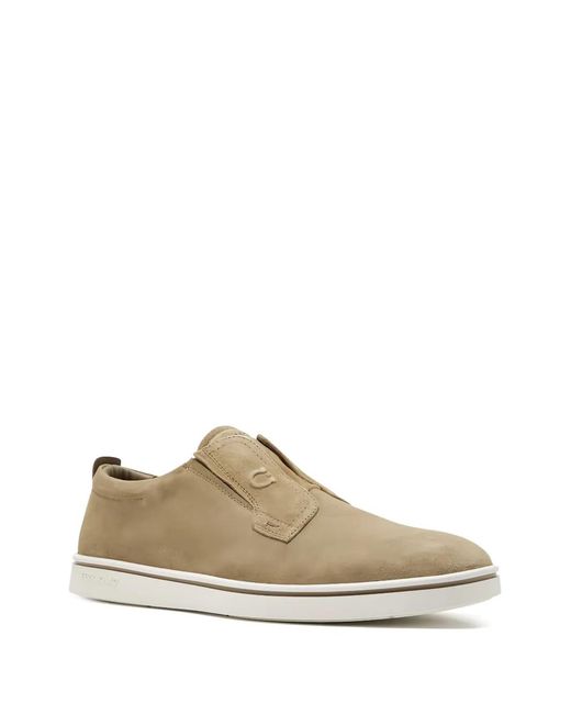 Ferragamo Brown Elastic-Panel Suede Loafers for men