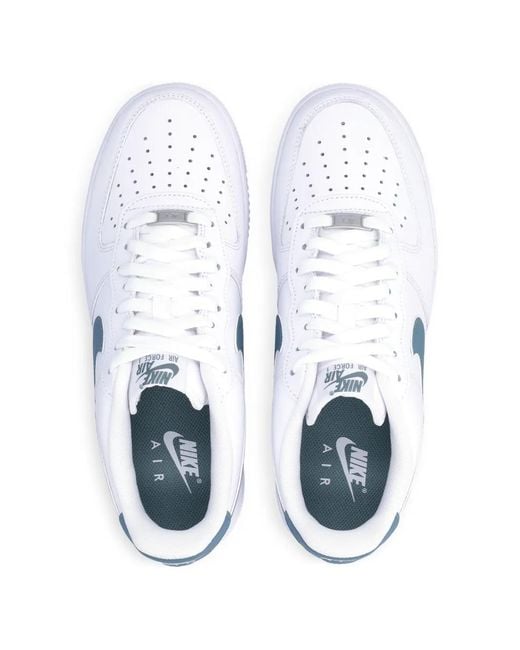 Nike White Air Force 1 '07 Lace-Up Leather Sneakers