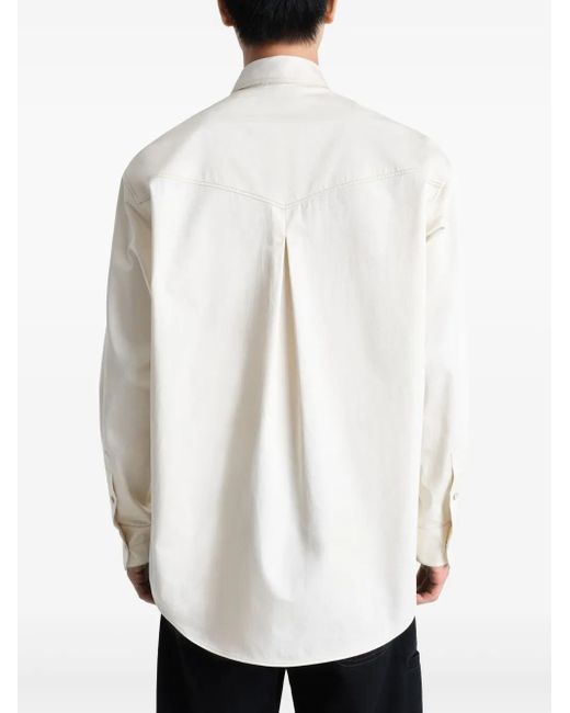メンズ Lemaire ウエスタン シャツ White